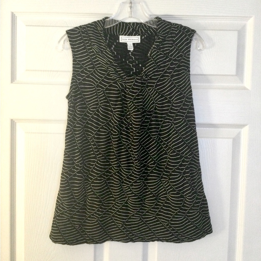 Black & White Sleeveless Top